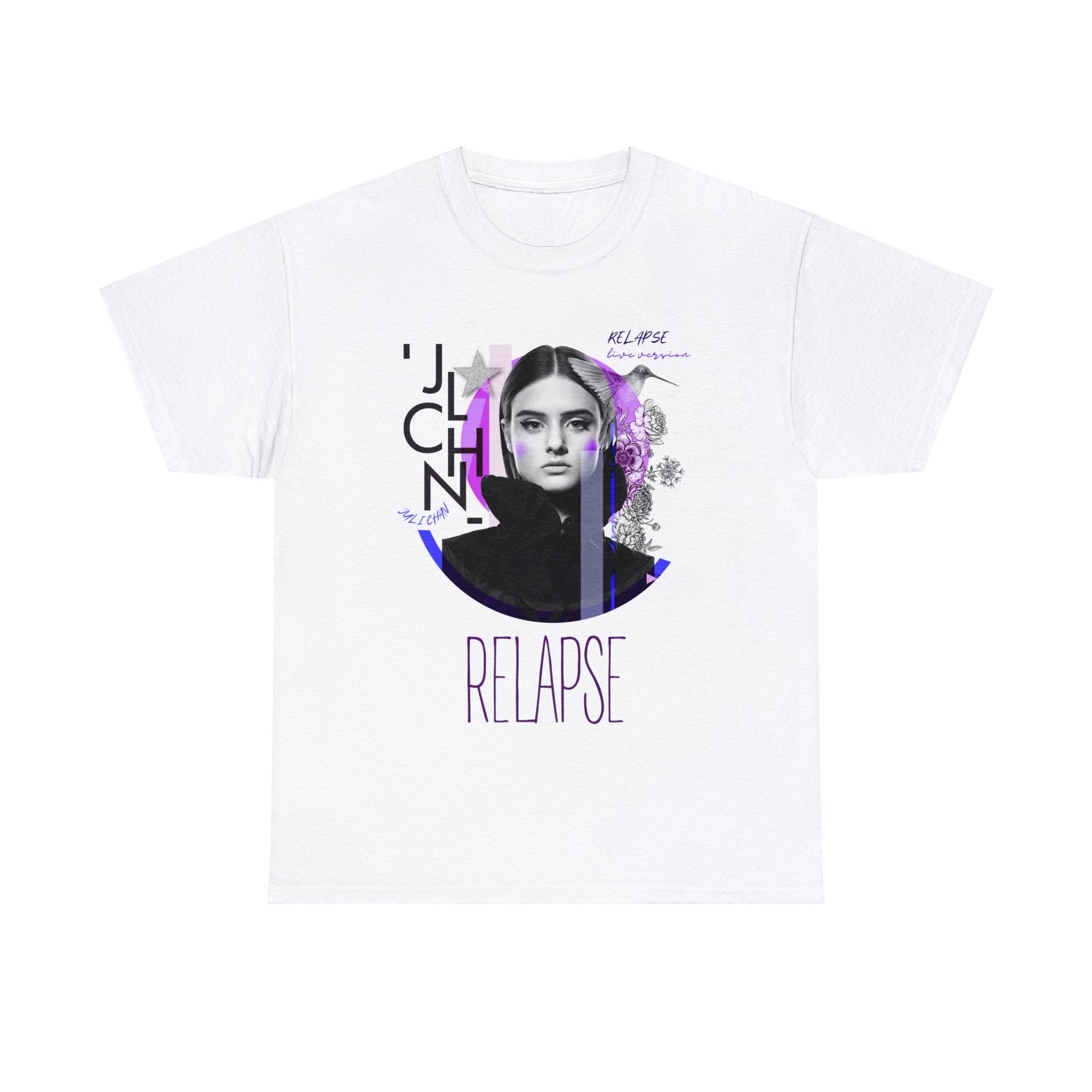 Juli Chan's 'Relapse' Cover Art Tribute Tee - A Must Have for 'The Posh Tour' Fans