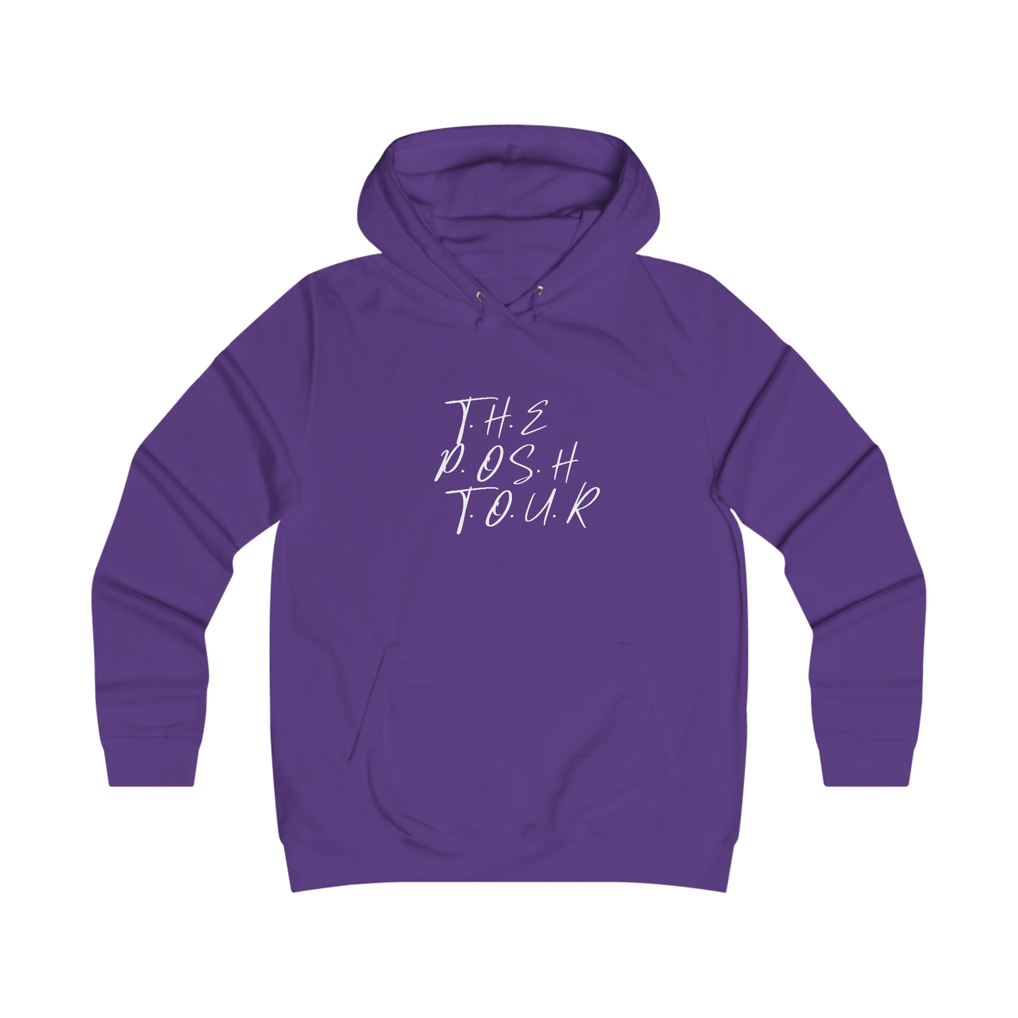 Elevate Your Style with 'The Posh Tour' Ladies' Hoodie – A Feminine Twist on Comfort and Fashion Girlie College Hoodie